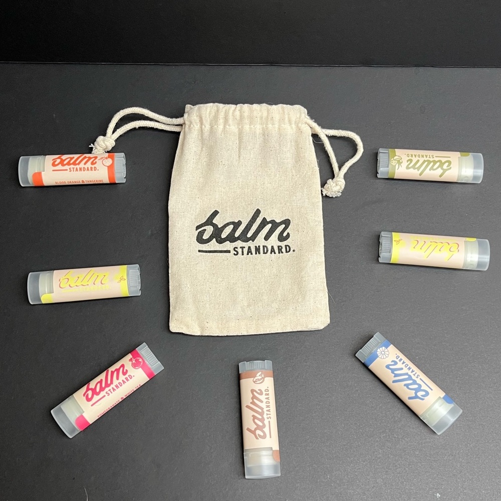 New BALM STANDARD organic lip balms (x7) Super Unique Scents!